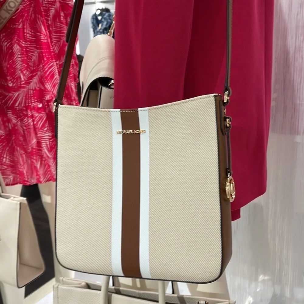 Michael Kors Jet Set Travel Large Messenger Bag (Luggage) 35S3GTVM3C NWT